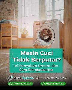 mesin cuci tidak berputar