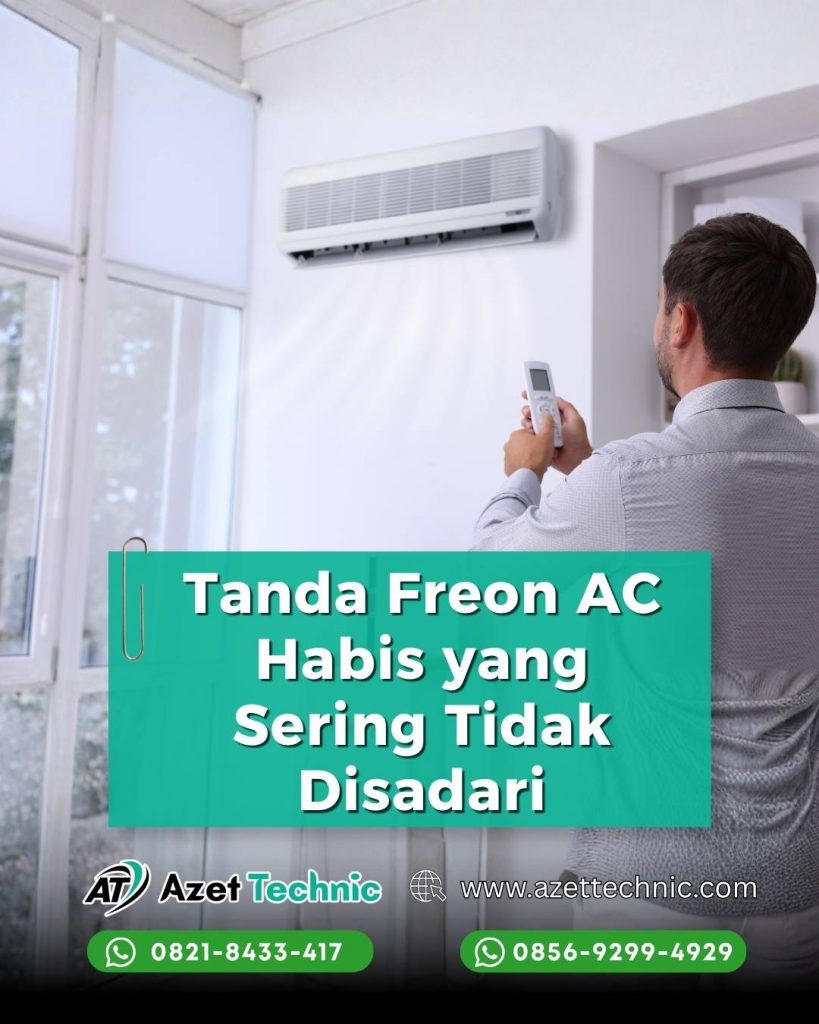 tanda freon AC habis
