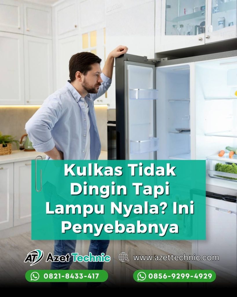 kulkas tidak dingin tapi lampu nyala