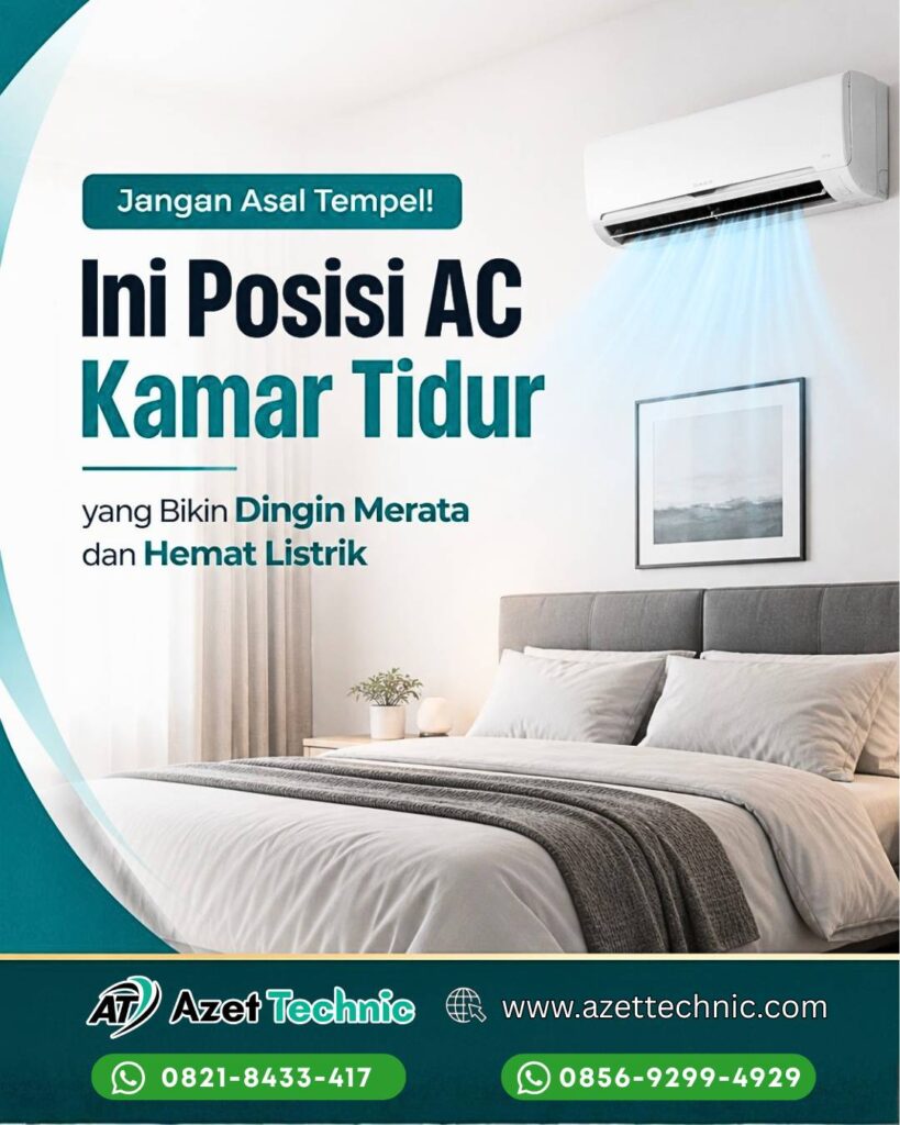 posisi ac kamar tidur
